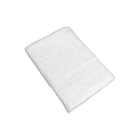 Monarch Basic Arctic Bath Towel 24x48 White Cam Border BASIC-2448-8